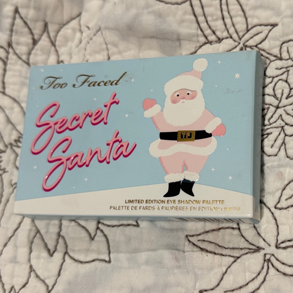 Too Faced Secret Santa limited edition eye shadow palette. NIB